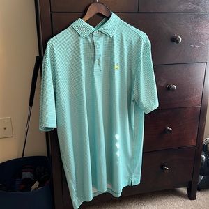 Large Masters golf shirt- Green & White